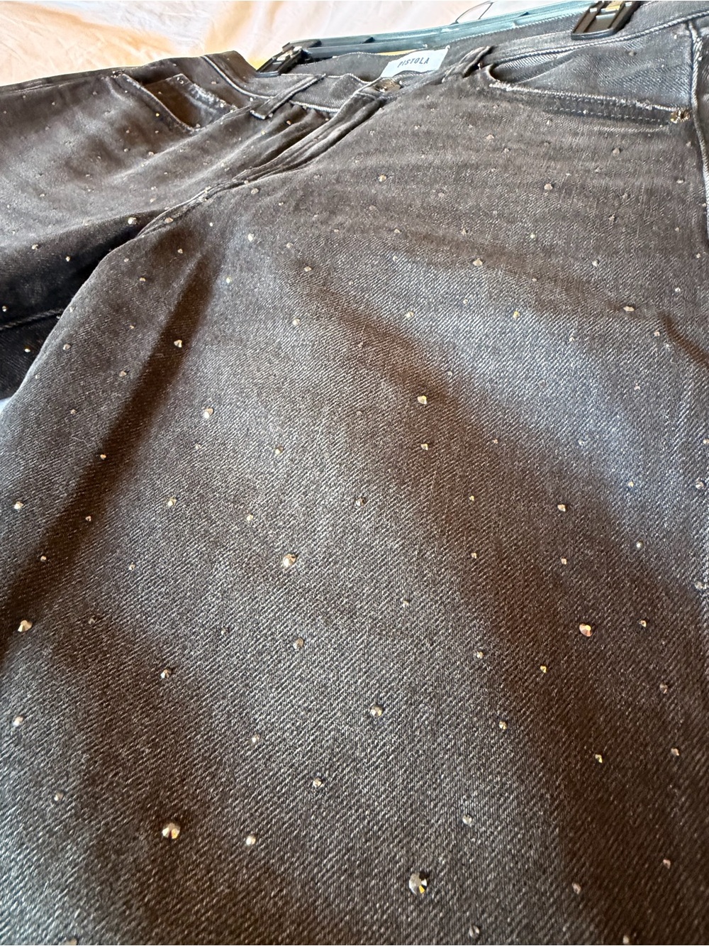 NWOT PISTOLA LEXI MID RISE BOWED JEAN - SILVER SCREEN - Picture 8 of 11
